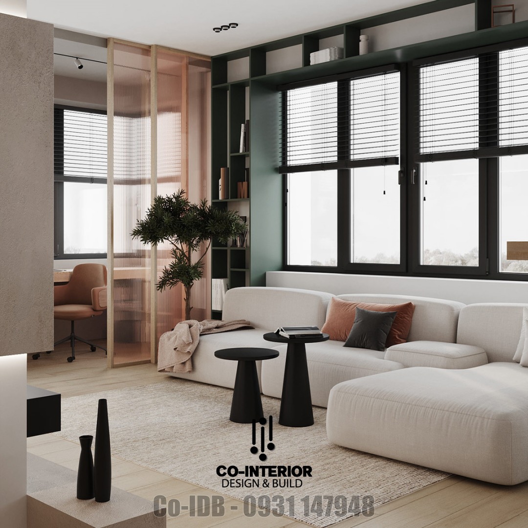 thiết kế nội thất phòng khách đương đại đẹp