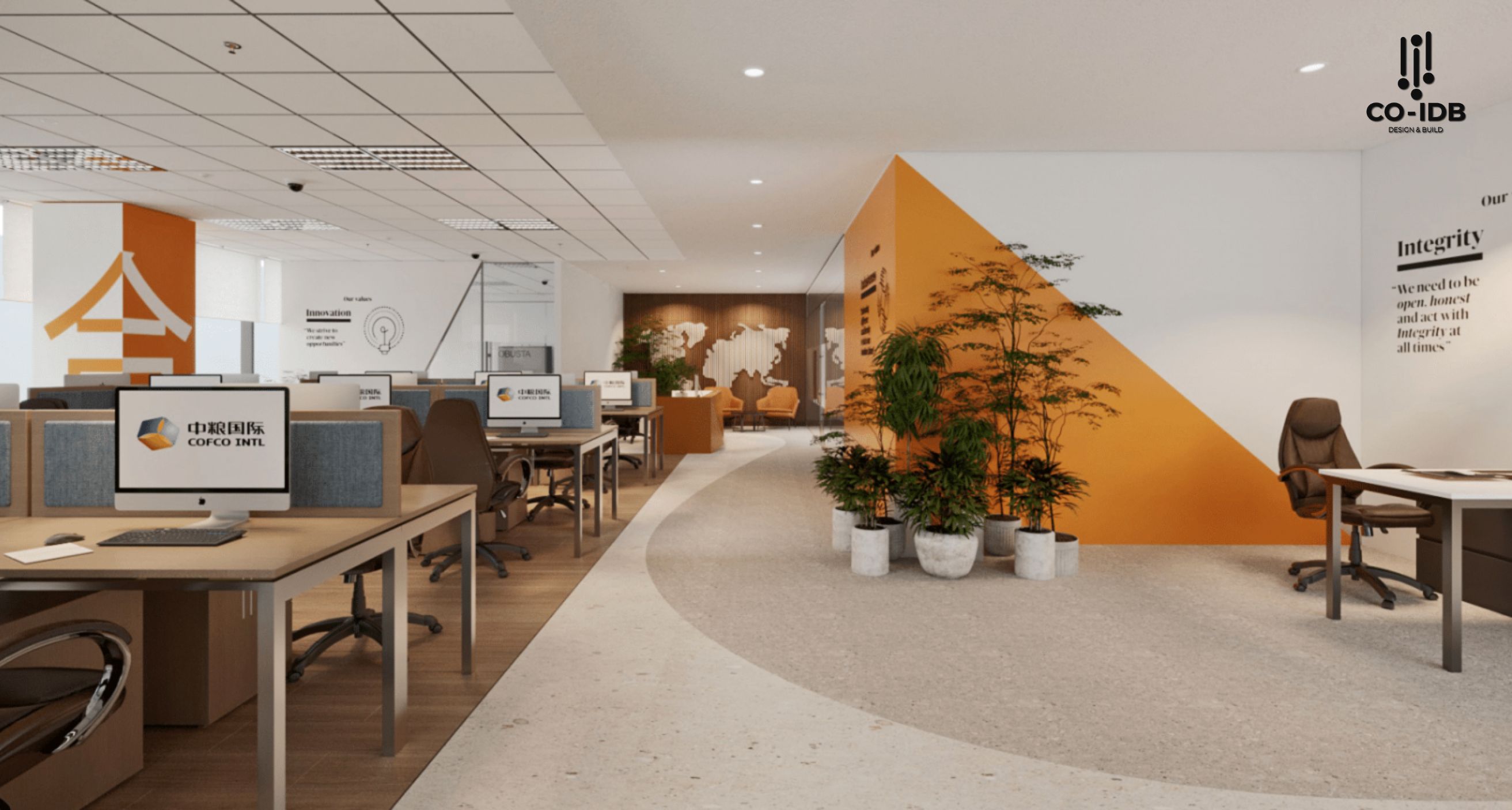 Phối cảnh 3D trong thiết kế nội thất văn phòng