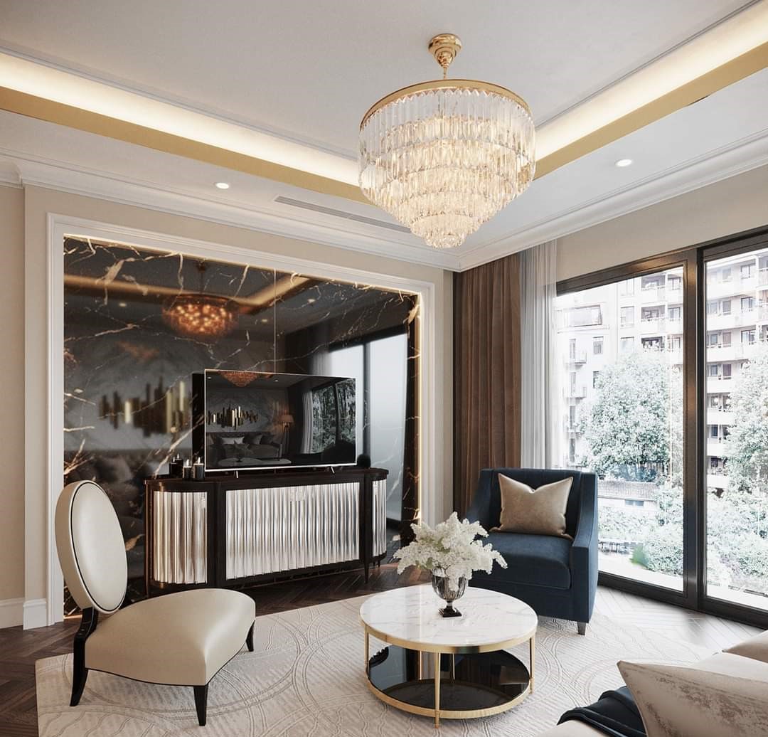 thiết kế nội thất chung cư phong cách tân cổ điển