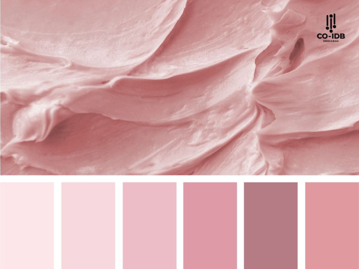 Màu pastel hồng tinh tế, sang trọng, ngọt ngào
