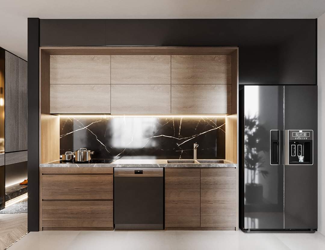 thi công bếp hiện đại chung cư quận 7 luxcity
