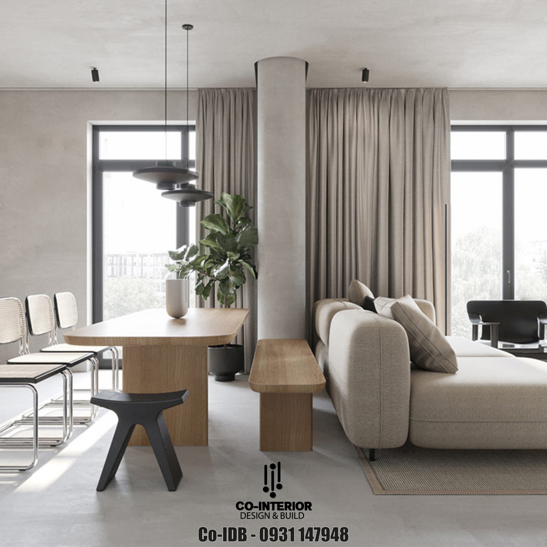 thiết kế nội thất phòng khách đơn giản