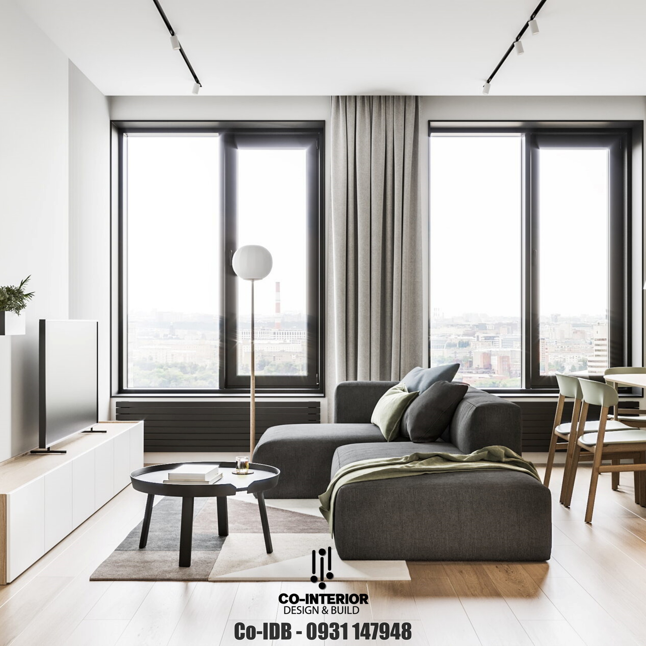 thiết kế nội thất tối giản