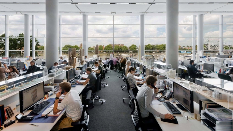 Apple Park sử dụng cửa sổ cao để tối đa hoá ánh sáng tự nhiên