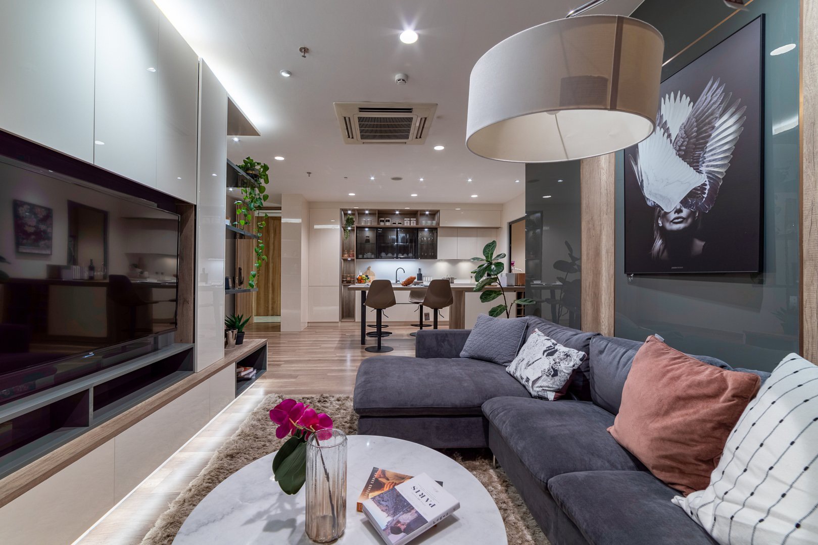 thiết kế nội thất phòng khách hiện đại