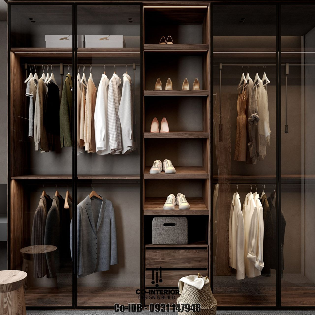 tủ quần áo bằng gỗ ấn tượng