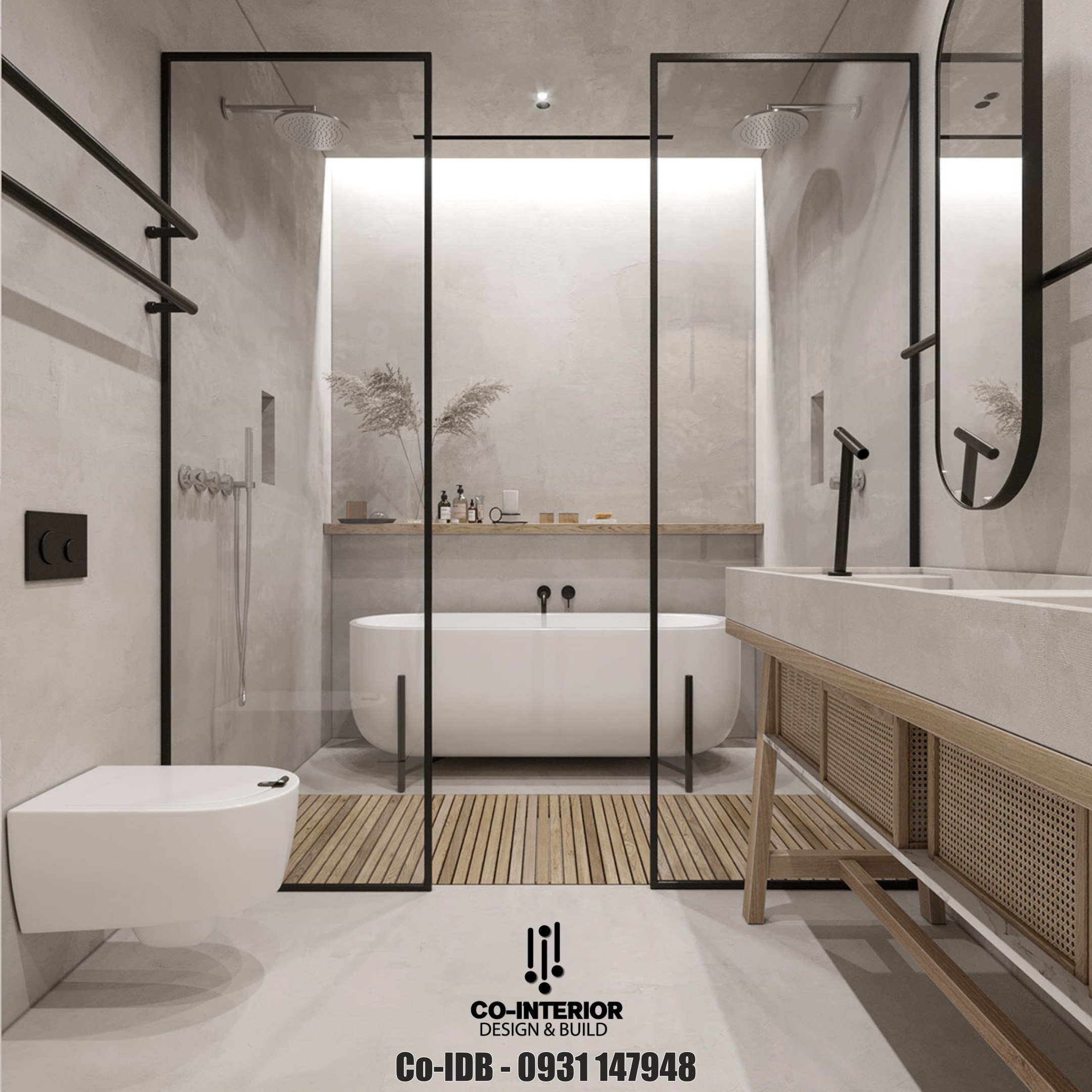 thiết kế nội thất tolet phong cách đơn giản