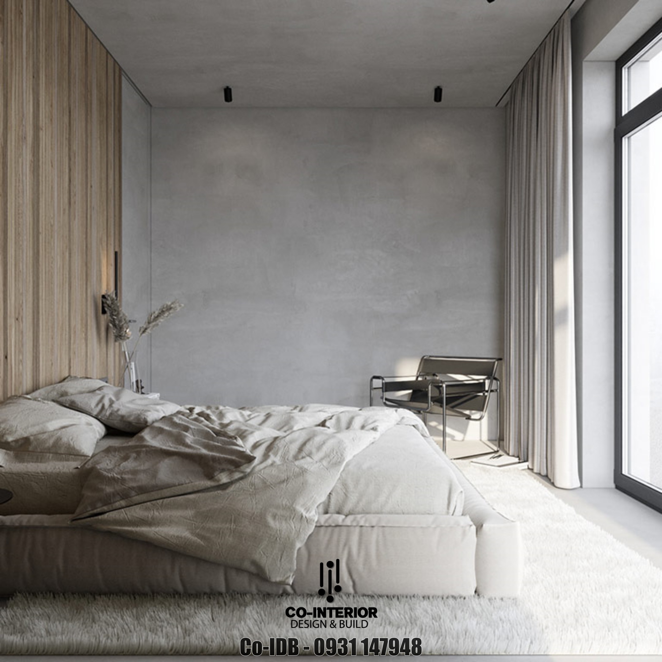 thiết kế nội thất phòng ngủ phong cách minimalism