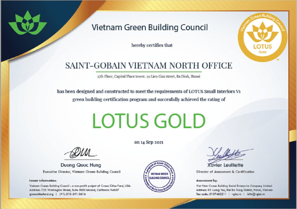 Đạt chứng chỉ LOTUS mang lại nhiều lợi ích cho doanh nghiệp