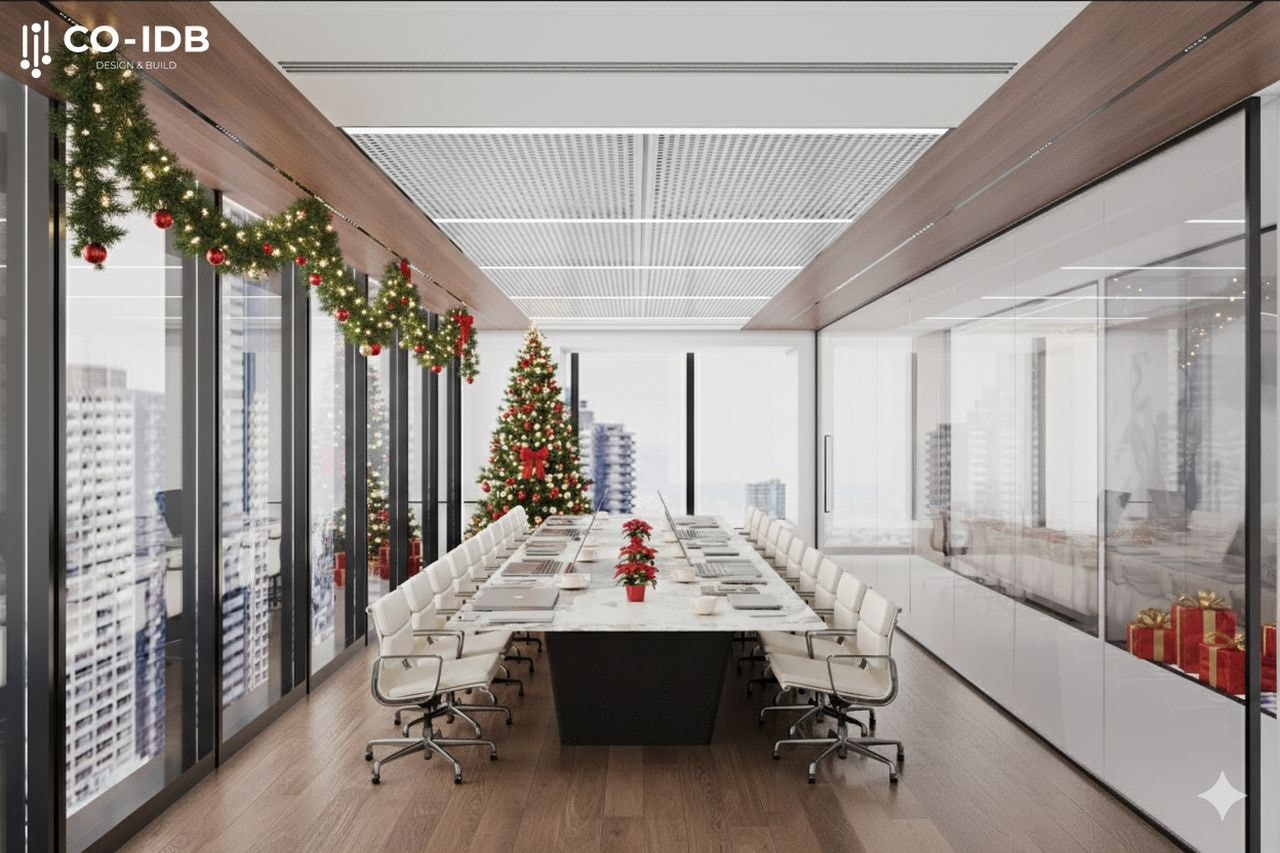 Mẫu tham khảo trang noel phòng họp