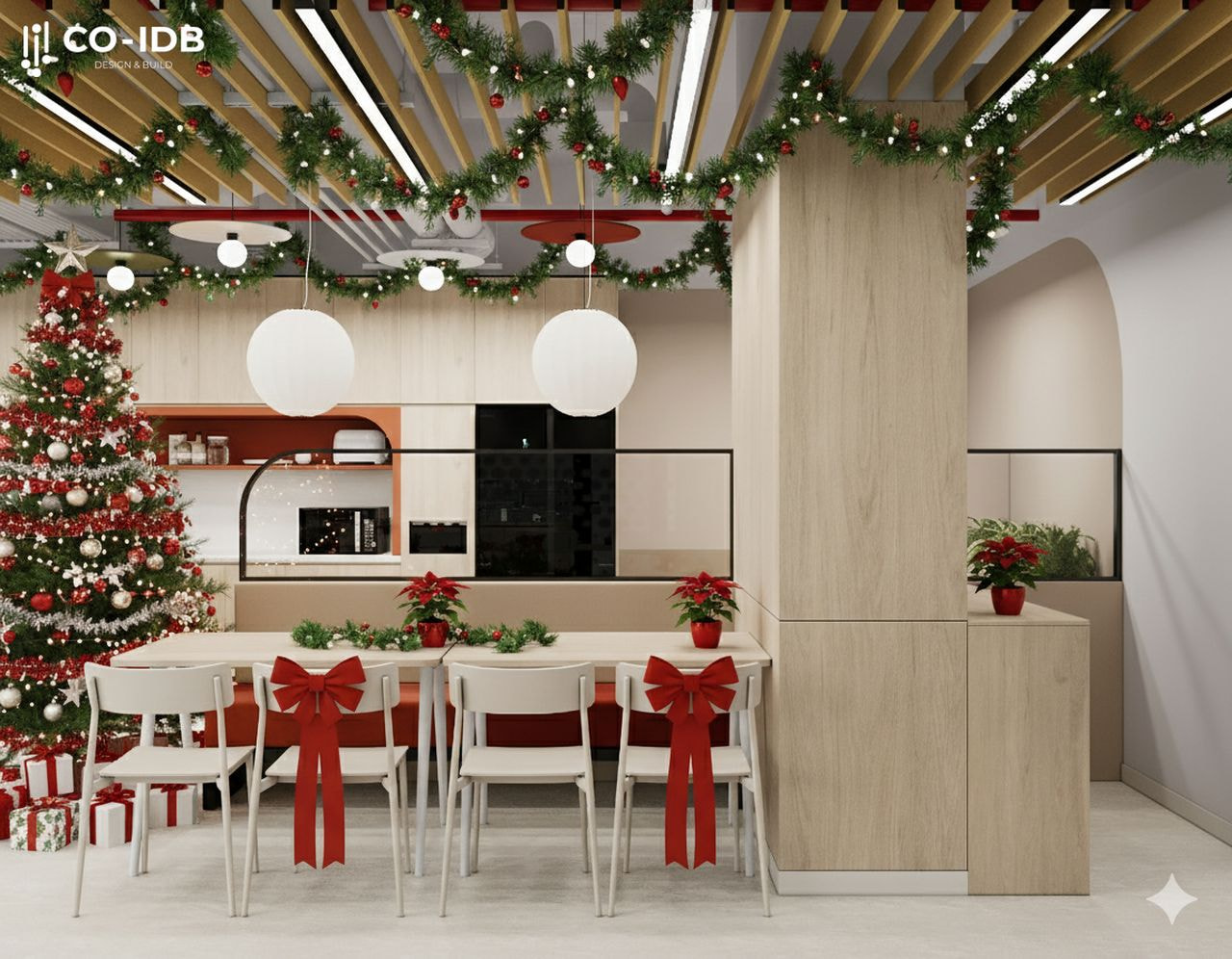 Mẫu tham khảo trang trí Noel cho pantry