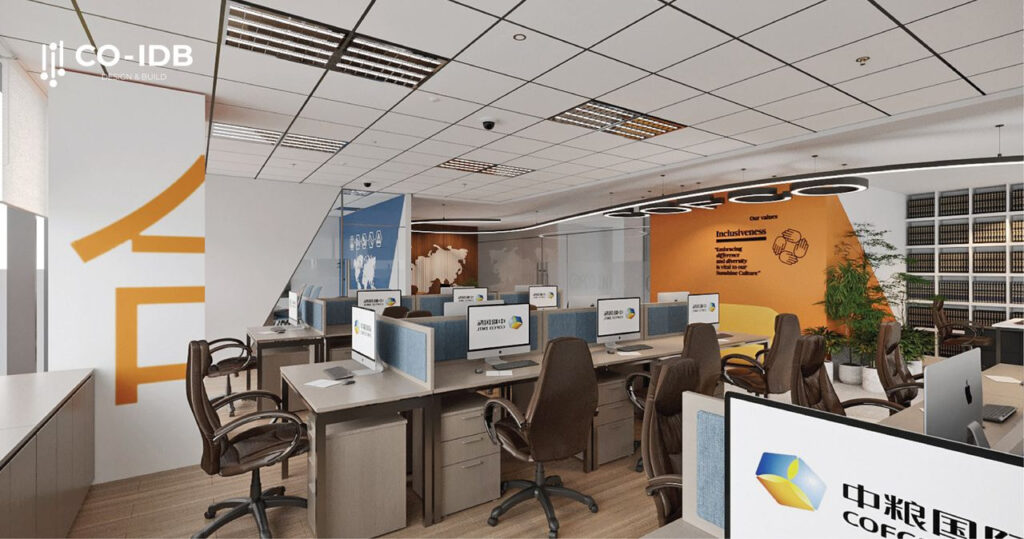 Khu vực làm việc chung được thiết kế mở giúp nhân sự dễ dàng kết nối hơn