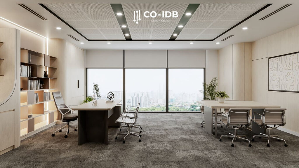 Thiết kế văn phòng cấp cao theo phong cách hiện đại đầy vẻ sang trọng