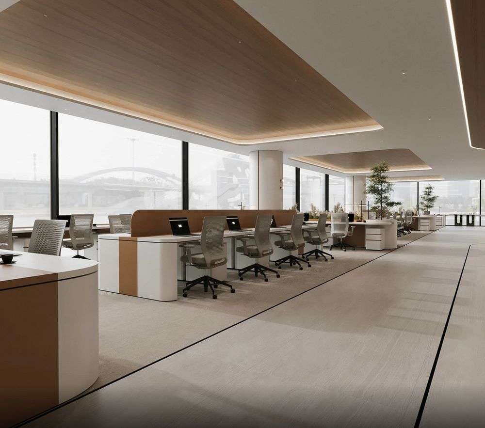 Thiết kế văn phòng theo cụm giúp nhân viên dễ dàng trao đổi