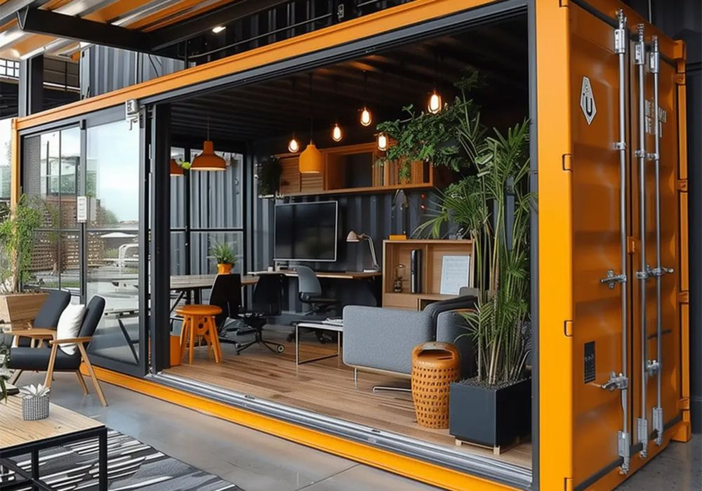 Mẫu thiết kế nội thất văn phòng nhà máy Container cực ấn tượng