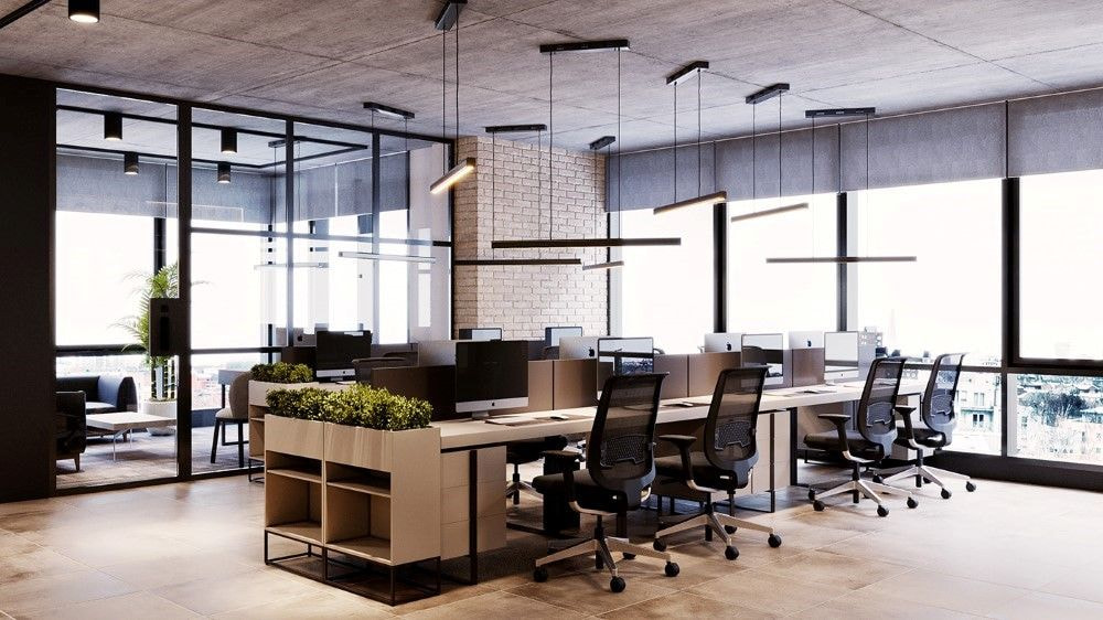 Thiết kế văn phòng thông minh hiện đại với tone trung tính chủ đạo vô cùng đẹp mắt