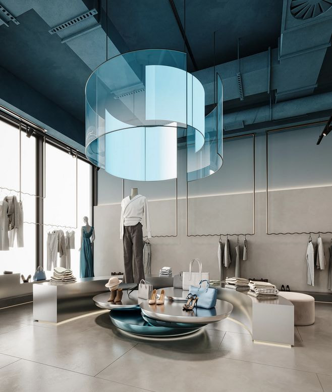 Khu vực trưng bày sản phẩm hiện đại toát lên vẻ sang trọng, đẳng cấp