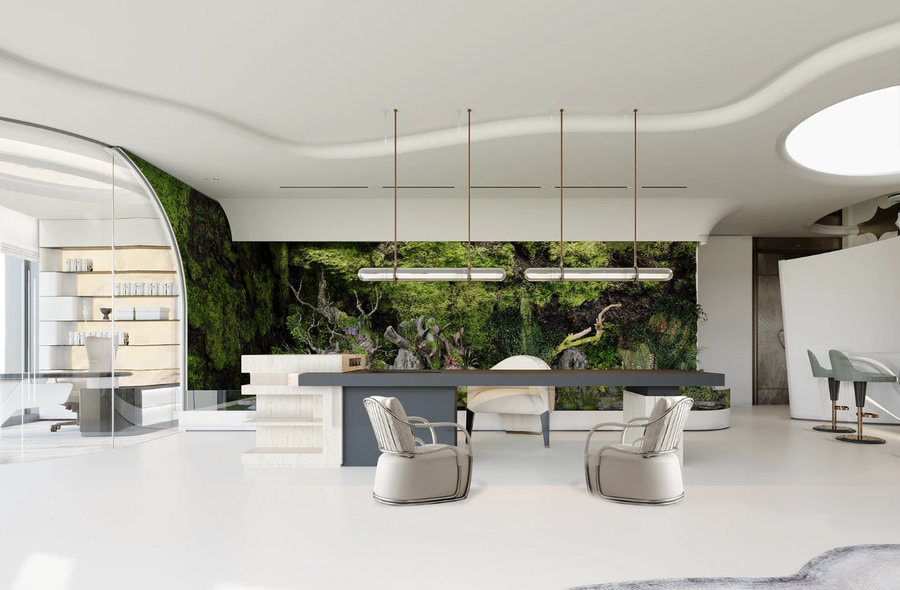 Sắp xếp nội thất theo lối bố trí ngẫu nhiên tạo sự rộng rãi cho không gian