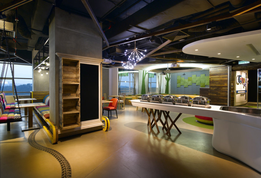 Không gian nghỉ ngơi được thiết kế liền mạch với sảnh tạo sự kết nối giữa các không gian với nhau