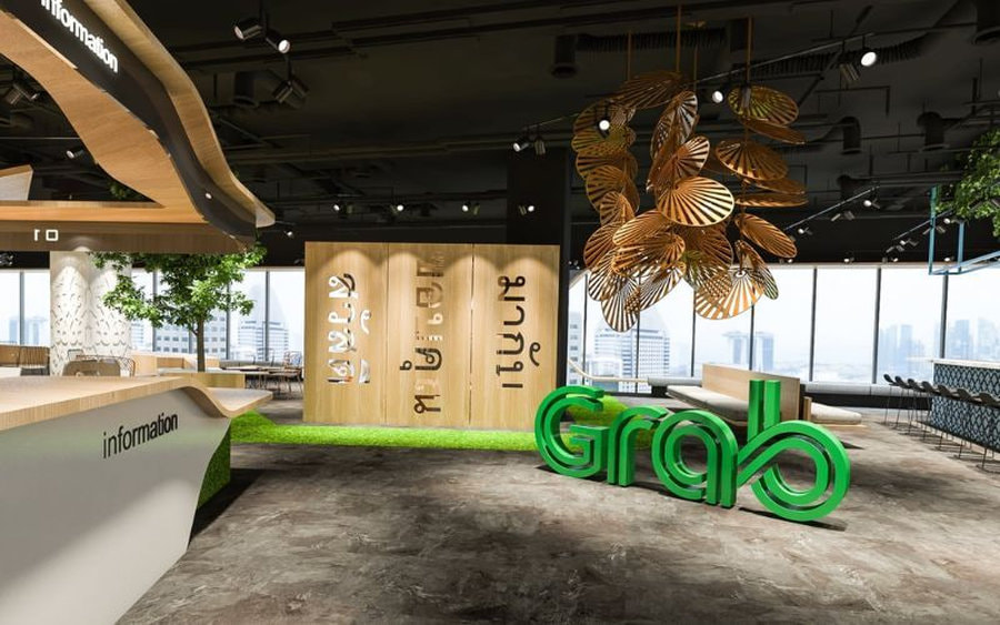 Trụ sở văn phòng tại Thái Lan vô cùng ấn tượng với tone đen kết hợp nâu gỗ chủ đạo