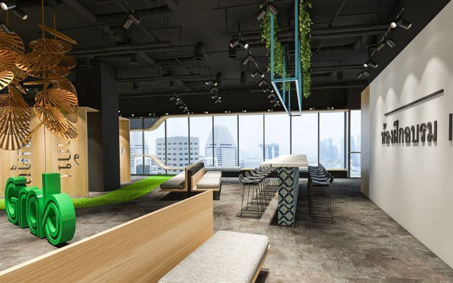 Văn phòng toát lên vẻ năng động với hệ trần thô mang đậm nét phong cách Industrial