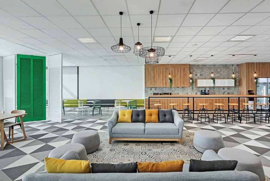 Quầy pantry đầy vẻ hiện đại với tone trắng chủ đạo vô cùng đẹp mắt