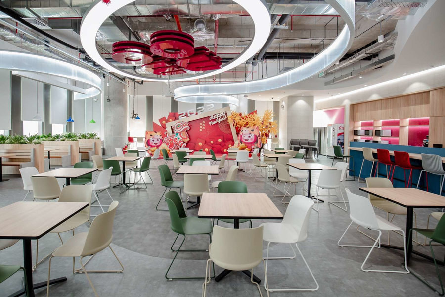 Khu vực nghỉ ngơi được thiết kế rộng rãi